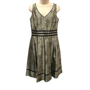 Vintage Positive Attitude Women’s Floral Dress Midi Fit and Flare Size 10 Lined